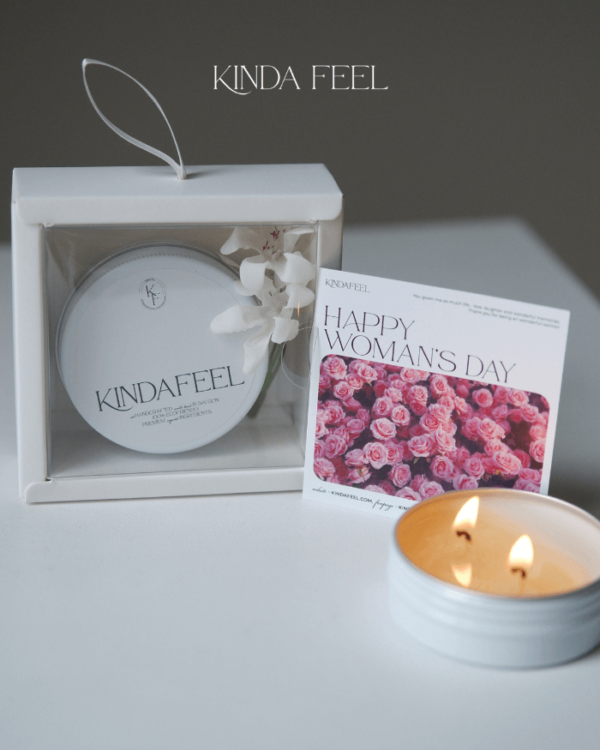 White Tin 1 Hộp nến quà tặng