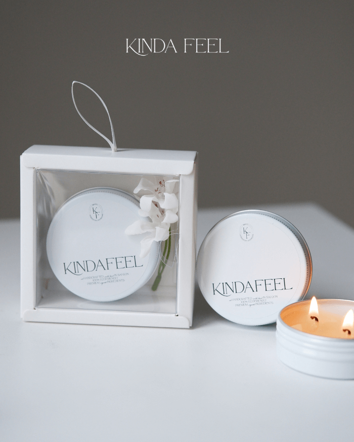 Hộp nến quà tặng size nhỏ tin travel size candle Kinda Feel Hộp nến quà tặng size nhỏ tin travel size candle Kinda Feel